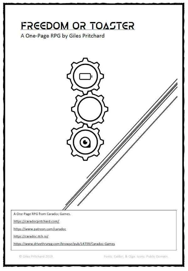 Freedom or Toaster RPG